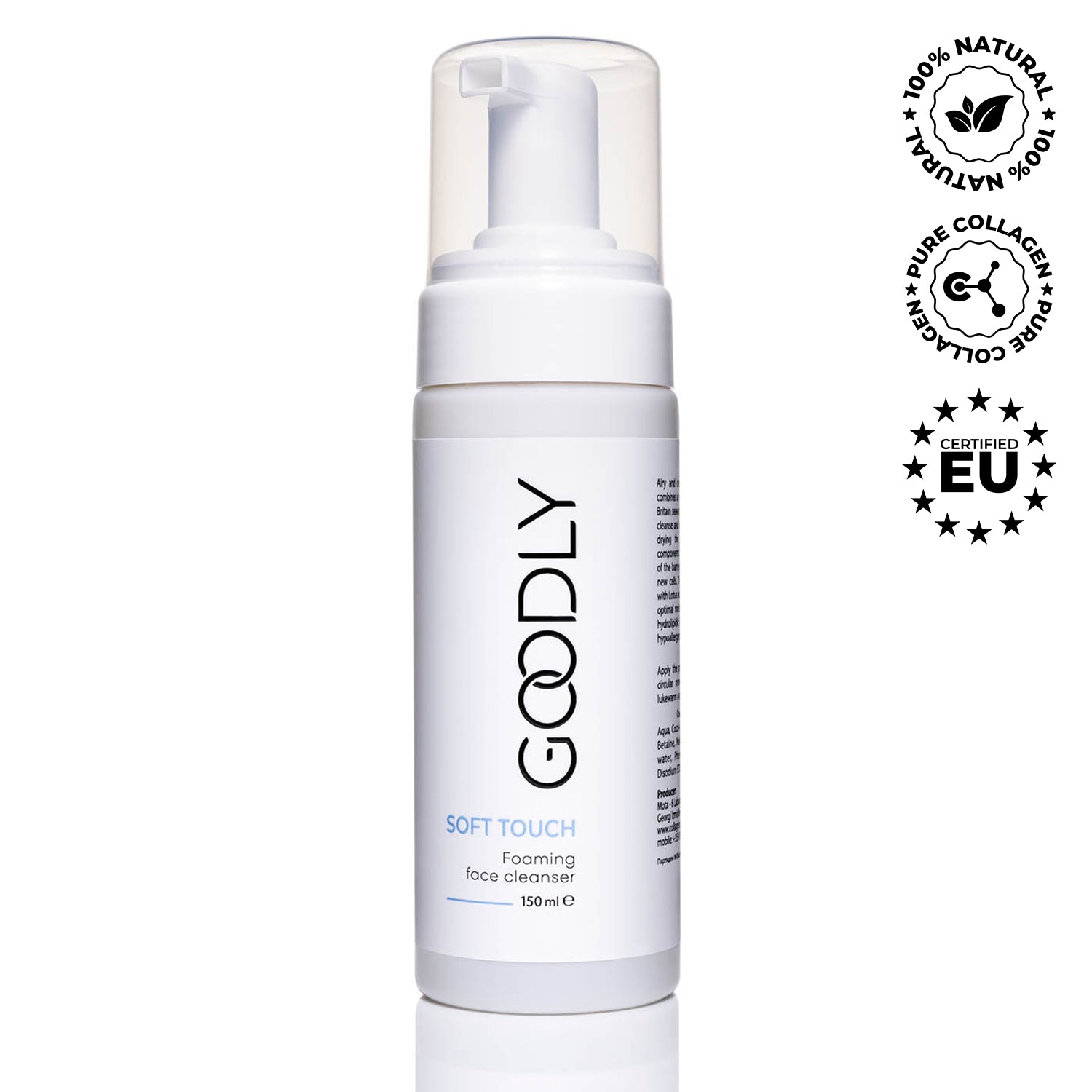Spumă cremoasă de curățare SOFT TOUCH GOODLY, 150 ml