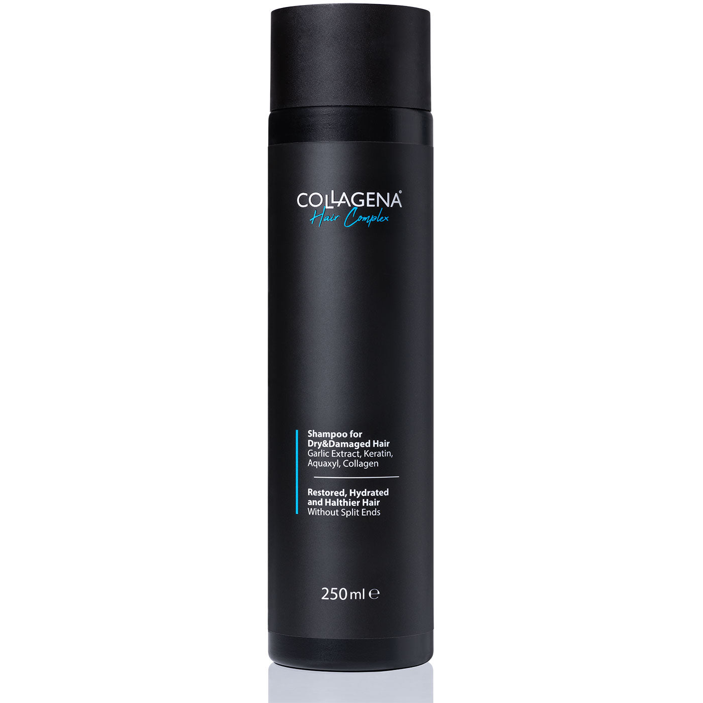 Șampon cu usturoi și keratină pentru păr uscat și deteriorat COLLAGENA Hair Complex, 250 ml.