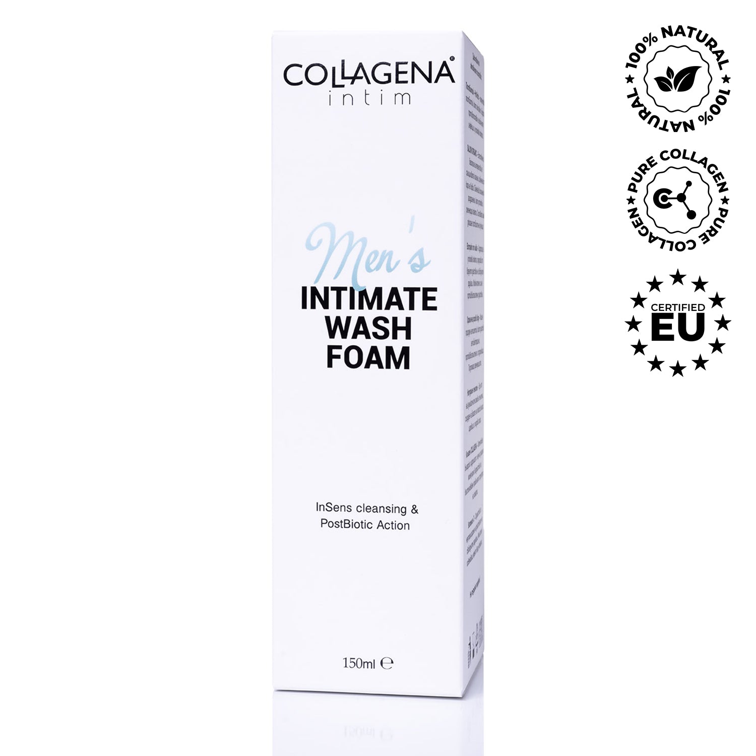 Spumă de curățare  ollag pentru bărbați – Intimul bărbatului, COLLAGENA intim, 150 ml.