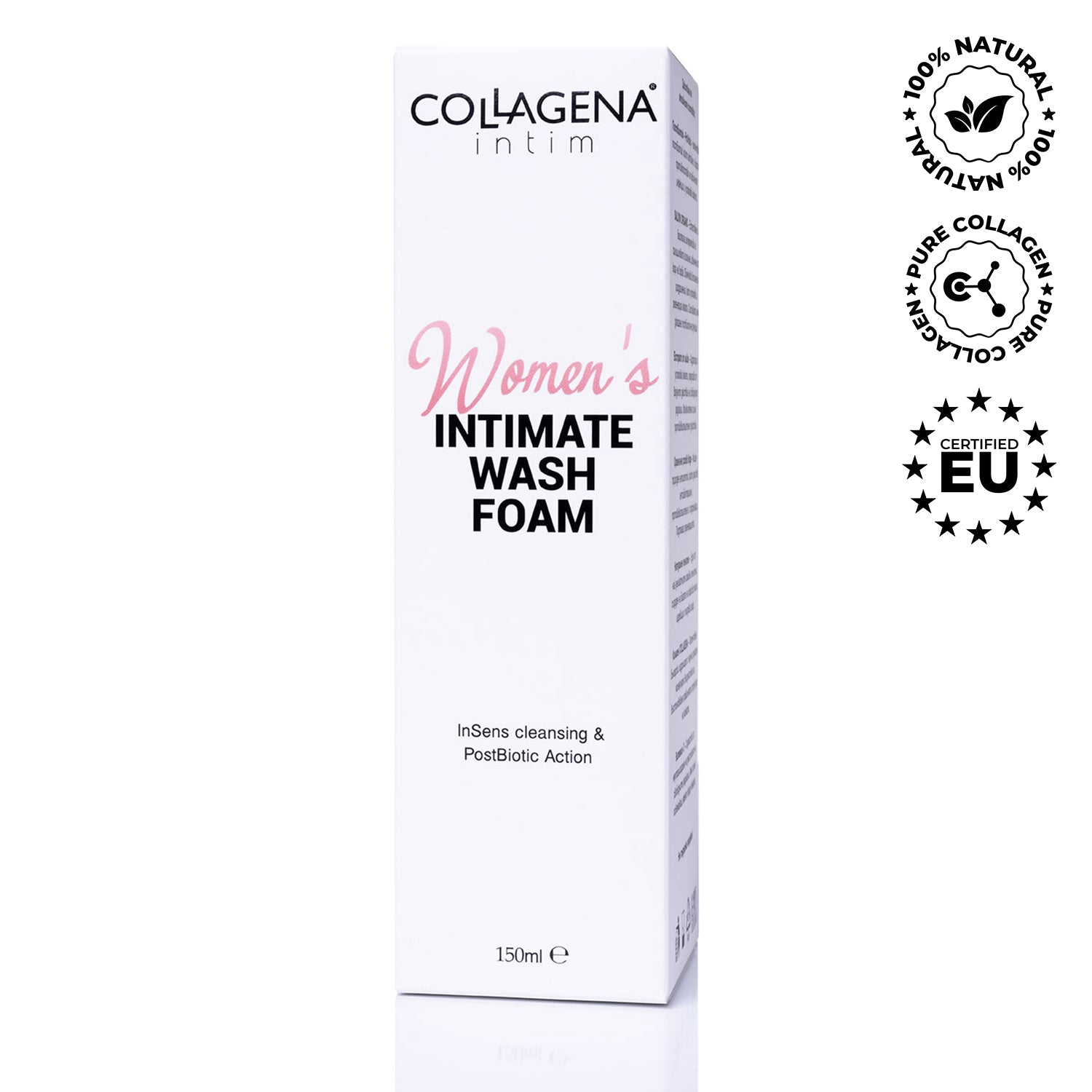 Spumă de curățare  ollag pentru femei – Intim  ollagen, COLLAGENA intim, 150 ml.