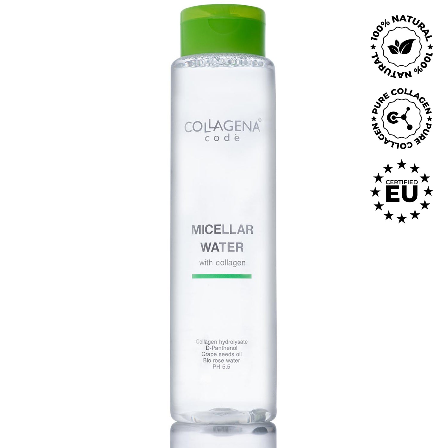 Apă micelară cu colagen COLAGENA Codé, 300 ml.