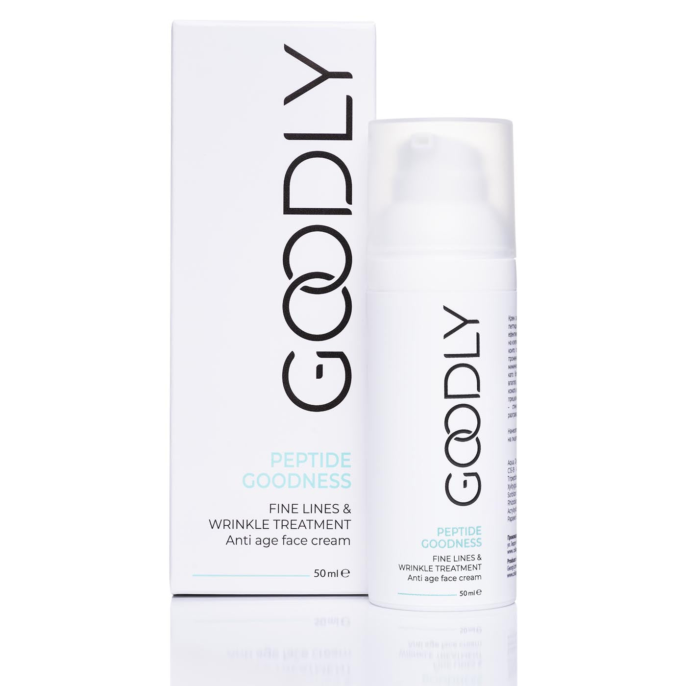Crema anti-îmbătrânire cu peptide PEPTIDE GOODNESS GOODLY, 50 ml.