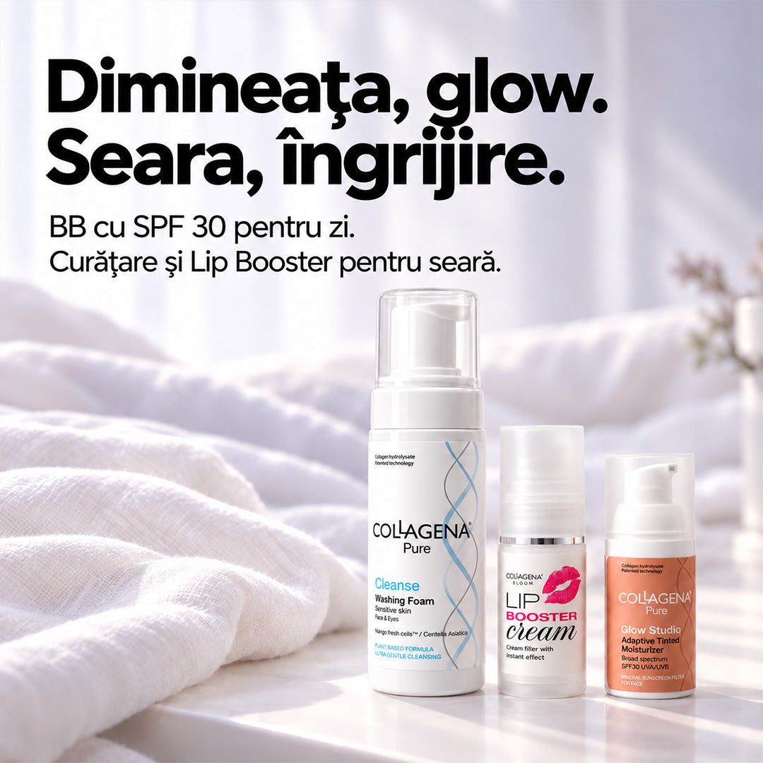 Set Glow Trio - Ten Uniform și Buze Pline