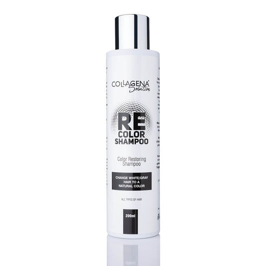 REcolor SHAMPOO COLLAGENA Solution shampoo to restore the color of gray and white hair, 200 ml.