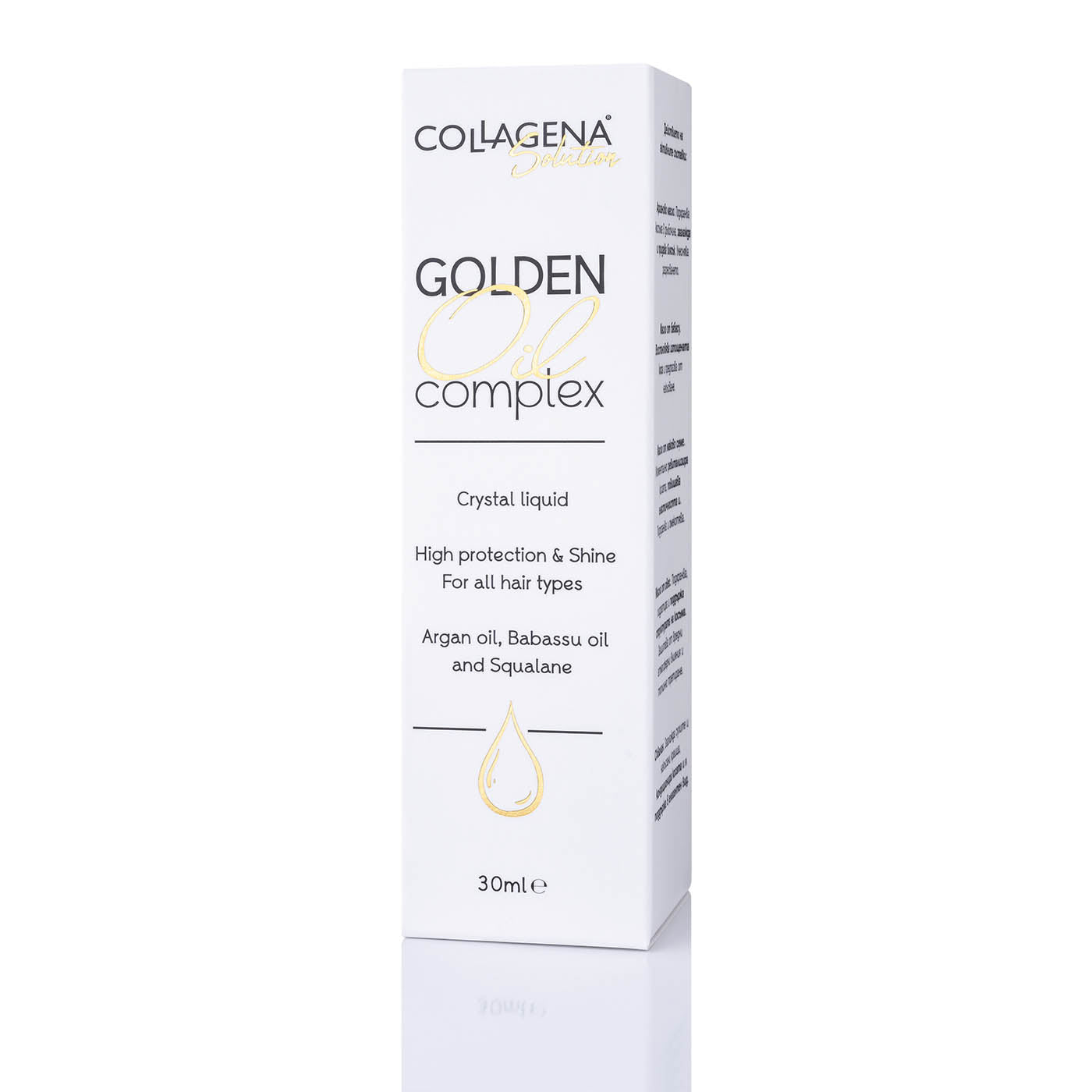 GOLDEN Oil complex COLLAGENA Solution for strong and shiny hair, 30 ml.