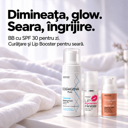 Set Glow Trio - Ten Uniform și Buze Pline