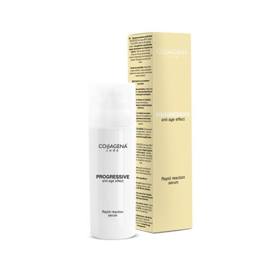 Face serum PROGRESSIVE anti-age effect Rapid reaction COLLAGENA Codé, 50 ml.